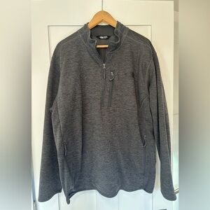 North Face gray 1/2 zip sweater